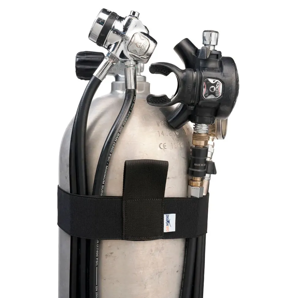 Divemarine Retenedor de manguera elástica con correas para tanque S40 50 mm