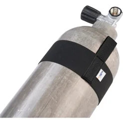 Divemarine Sujetador de banda elástica con cincha para botella S40 25 mm