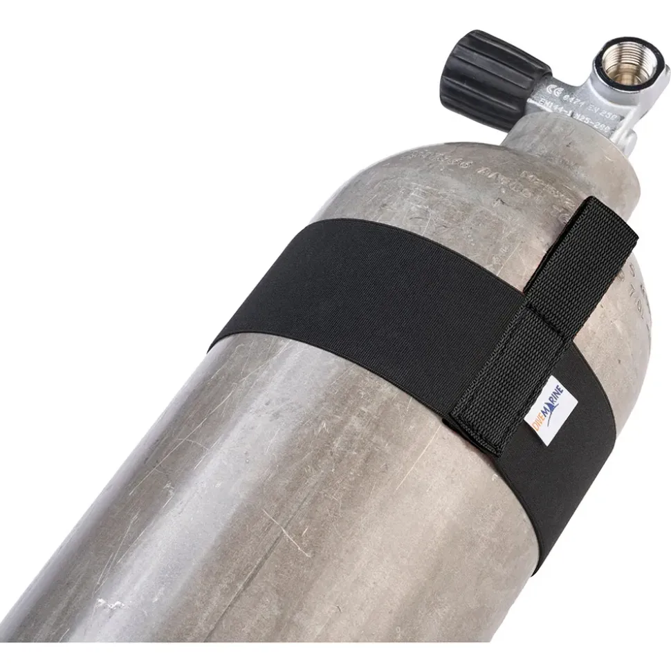 Divemarine Sujetador de banda elástica con cincha para botella 7L 25 mm