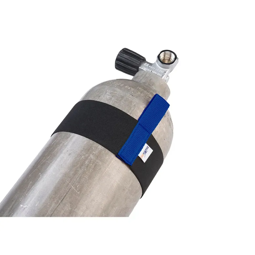Divemarine Sujetador de banda elástica con cincha para botella S80 60 mm