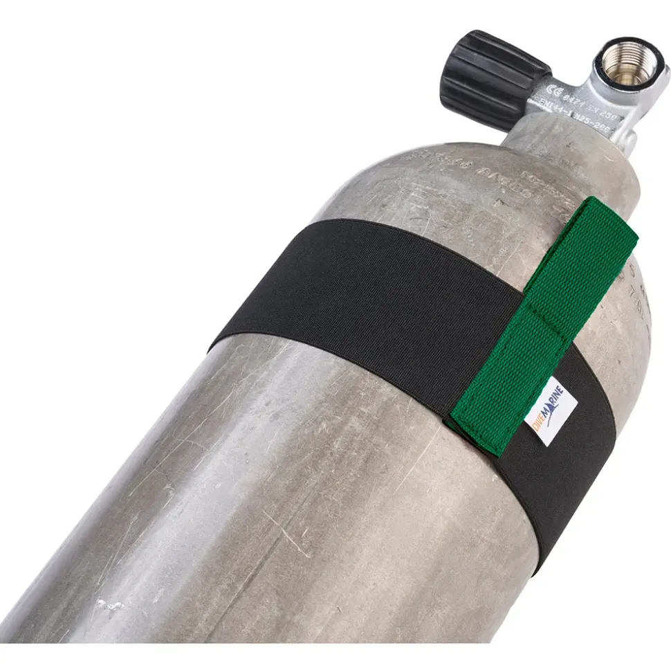 Divemarine Sujetador de banda elástica con cincha para botella S80 25 mm