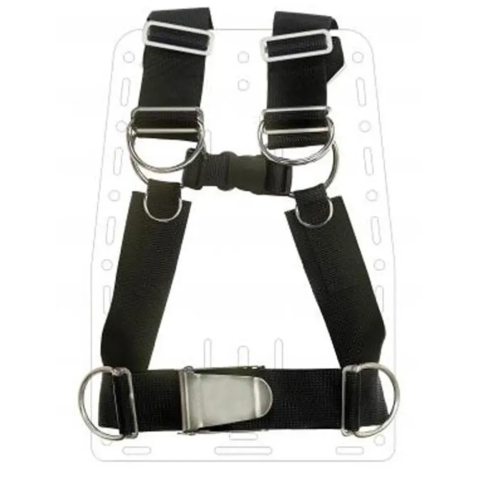 Dive Rite Sistema de arnés sin placa trasera Deluxe