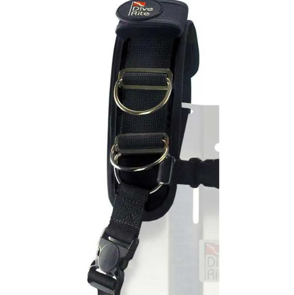 Dive Rite Sistema de arnés sin placa trasera Transplate