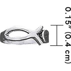 Dive Silver Anillo de Pie de Pez