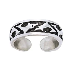 Dive Silver Anillo Pie de Delfín