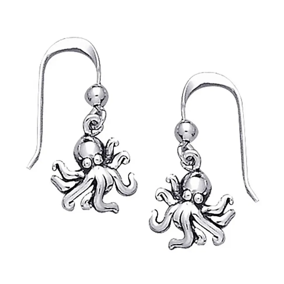 Dive Silver Pendiente Octopus Long Hook