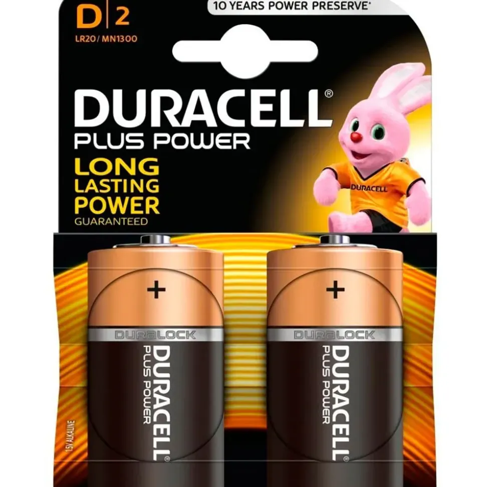 Duracell Batería LR20 Plus Power 2 unidades