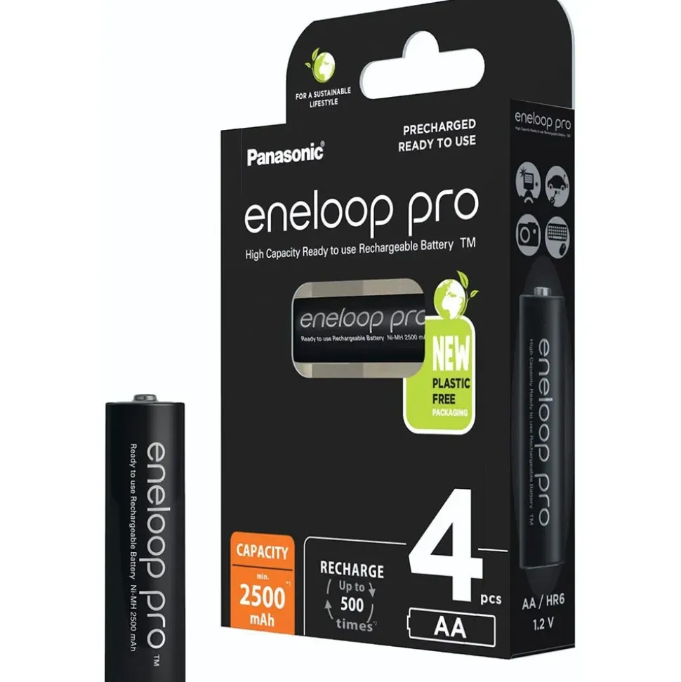 Eneloop Pila recargable BK-3HCDE/4BE 2500mAh 4 unidades