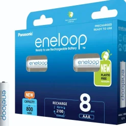 Eneloop Pila recargable BK-4MCDE/8BE 800mAh 8 unidades