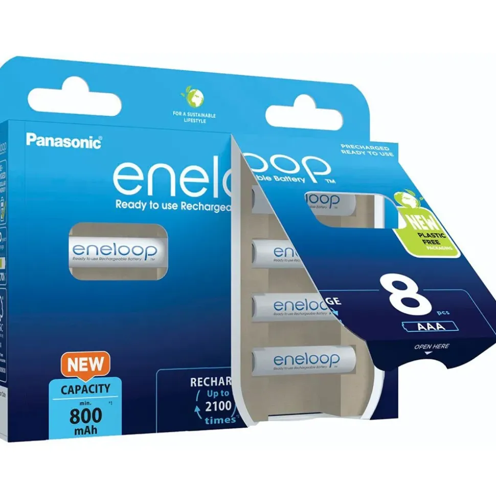 Eneloop Pila recargable BK-4MCDE/8BE 800mAh 8 unidades