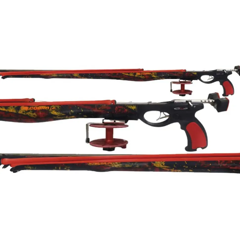 Epsealon Fusil de gomas con carrete Cobra Camo