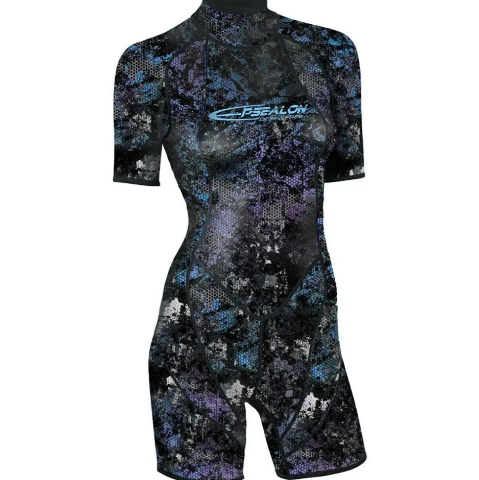 Epsealon Shorty de manga corta para mujer Spearfishing 2.5 mm