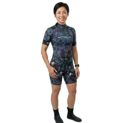 Epsealon Shorty de manga corta para mujer Spearfishing 2.5 mm
