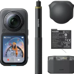 Insta360 Cámara deportiva X6 Essentials Bundle