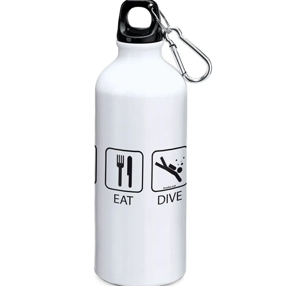 Kruskis Botella Sleep Eat And Dive 800ml Aluminium