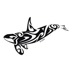 Kruskis Camiseta de manga corta Orca Tribal