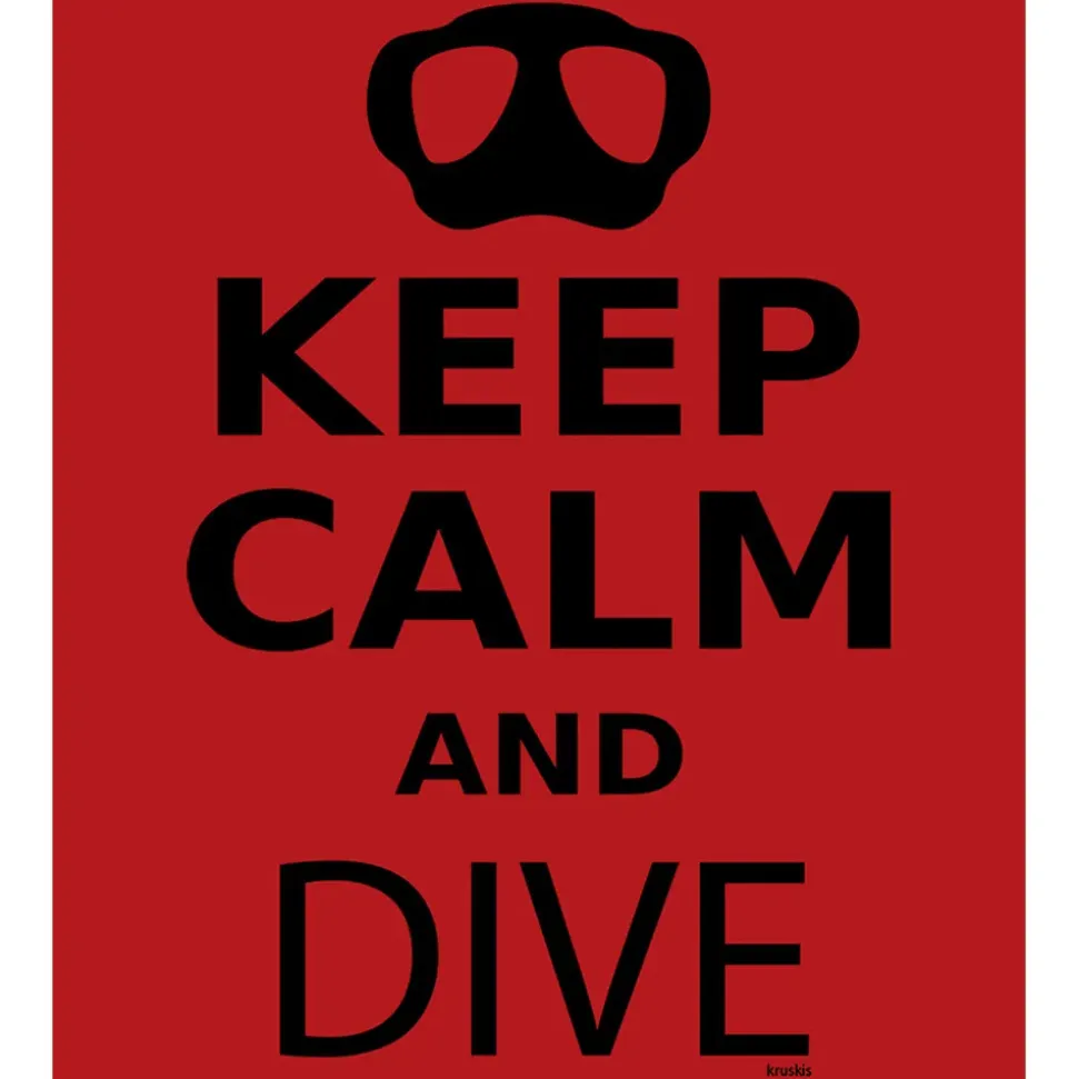 Kruskis Camiseta de manga corta Keep Calm and Dive