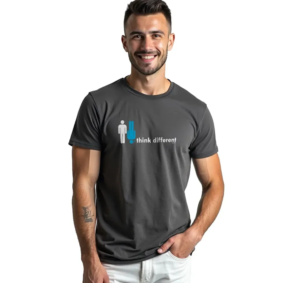 Kruskis Camiseta de manga corta Think Different