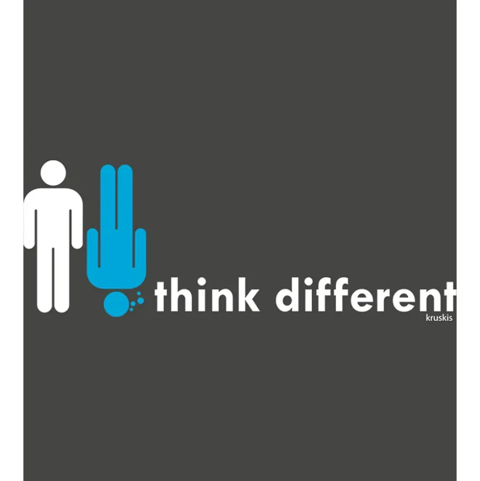 Kruskis Camiseta de manga corta Think Different