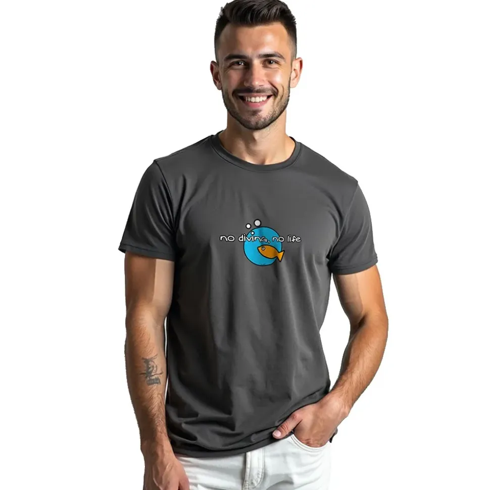 Kruskis Camiseta de manga corta No Diving No Life