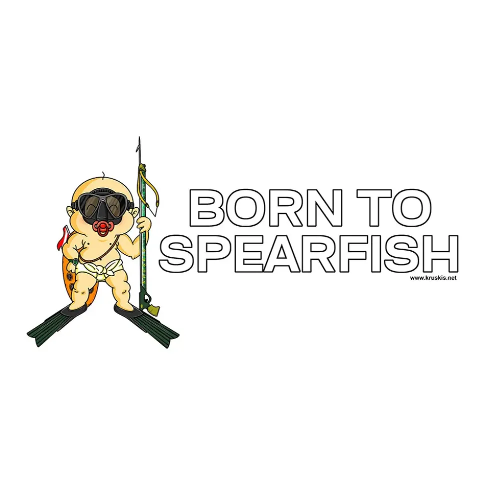 Kruskis Camiseta de manga corta Born To Spearfishing