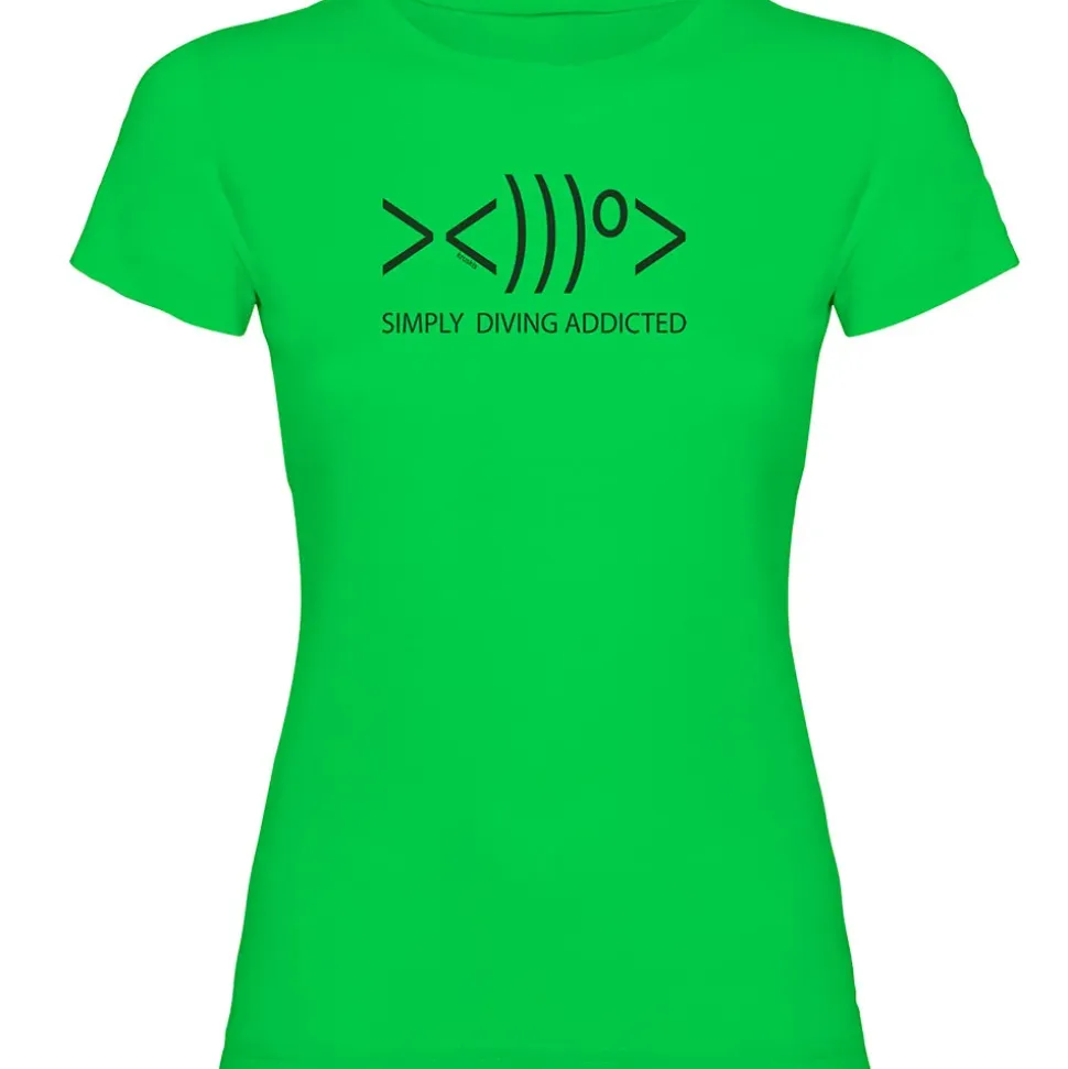 Kruskis Camiseta de manga corta para mujer Simply Diving Addicted
