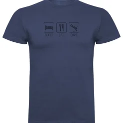 Kruskis Camiseta de manga corta Sleep Eat And Dive