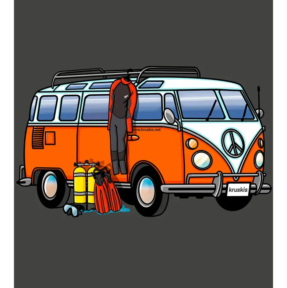 Kruskis Camiseta de manga corta Hippie Van Dive