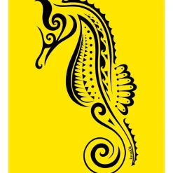 Kruskis Camiseta de manga corta para mujer Seahorse Tribal