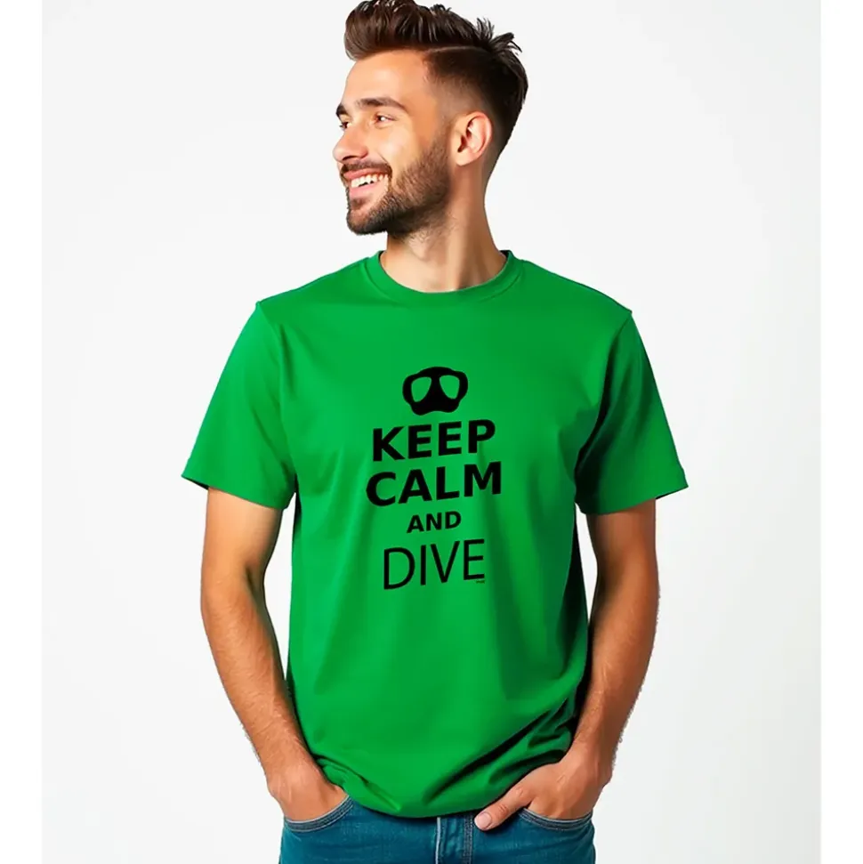 Kruskis Camiseta de manga corta Keep Calm and Dive