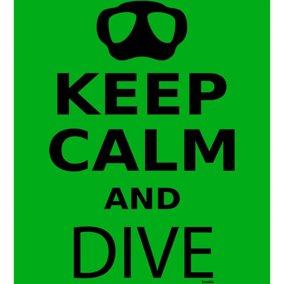 Kruskis Camiseta de manga corta Keep Calm and Dive