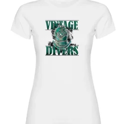 Kruskis Camiseta de manga corta para mujer Vintage Divers