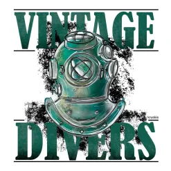 Kruskis Camiseta de manga corta para mujer Vintage Divers