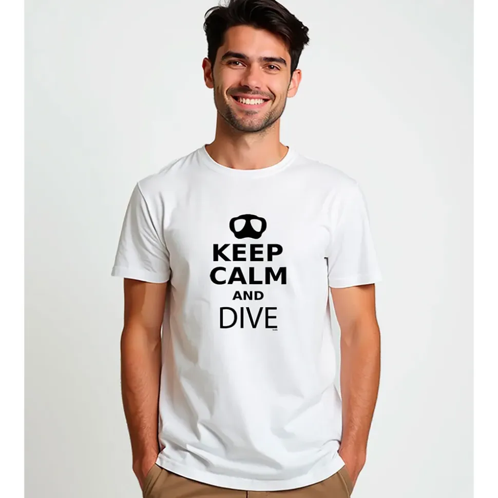 Kruskis Camiseta de manga corta Keep Calm and Dive