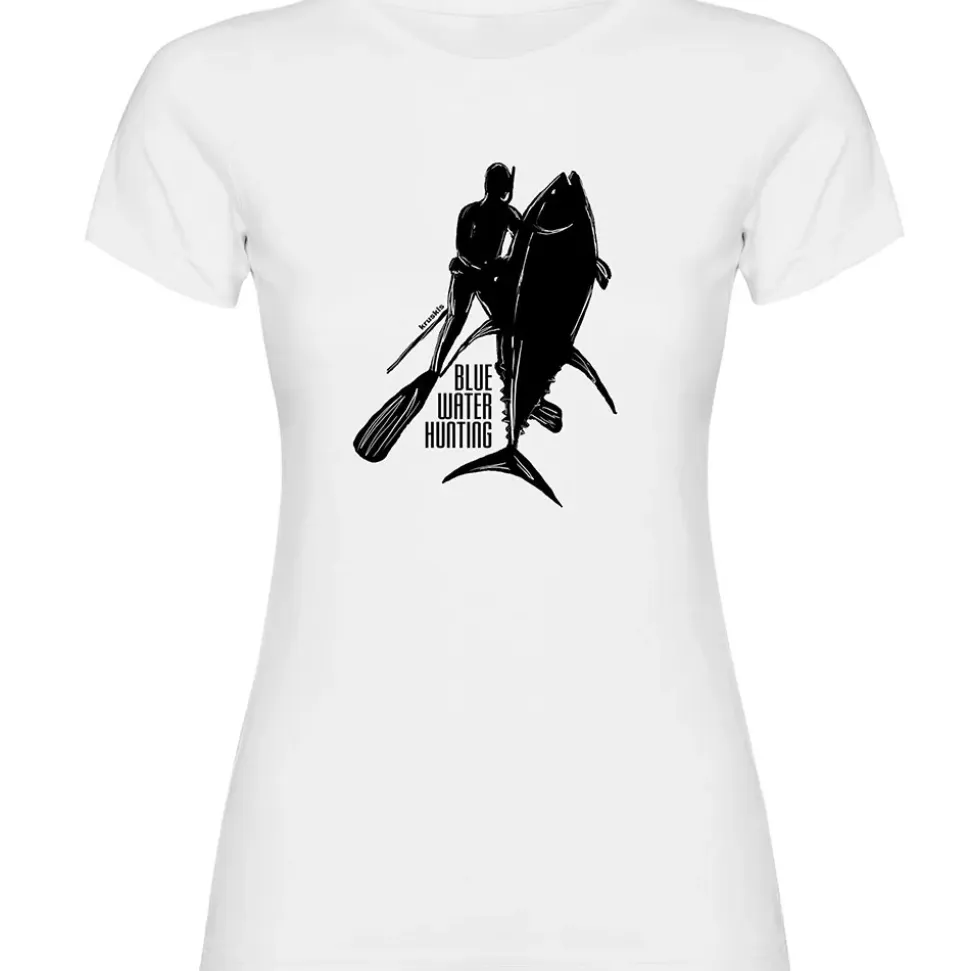 Kruskis Camiseta de manga corta para mujer Blue Water Hunting