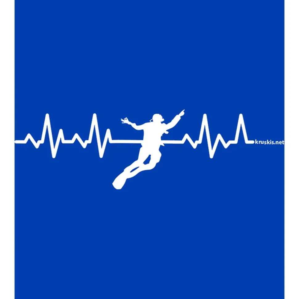 Kruskis Sudadera con capucha Diving Heartbeat Two-Colour