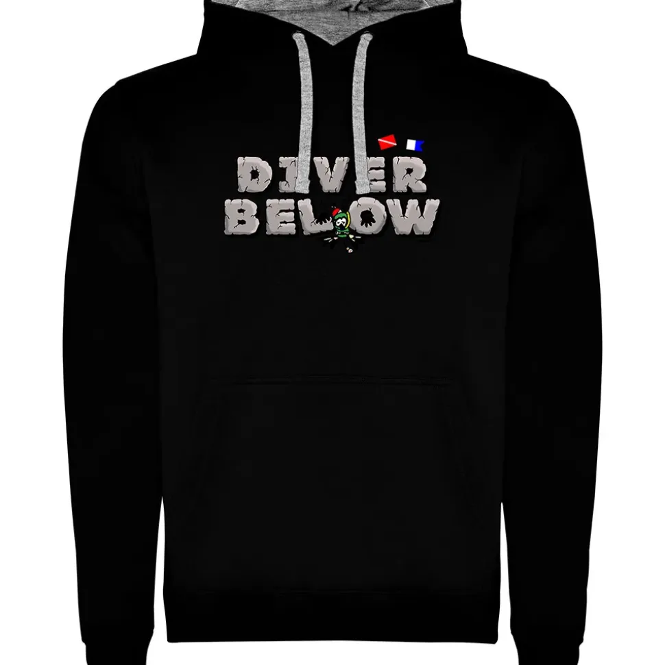 Kruskis Sudadera con capucha Diver Below Two-Colour
