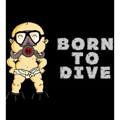 Kruskis Sudadera con capucha Born To Dive Two-Colour