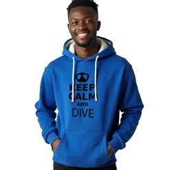 Kruskis Sudadera con capucha Keep Calm And Dive