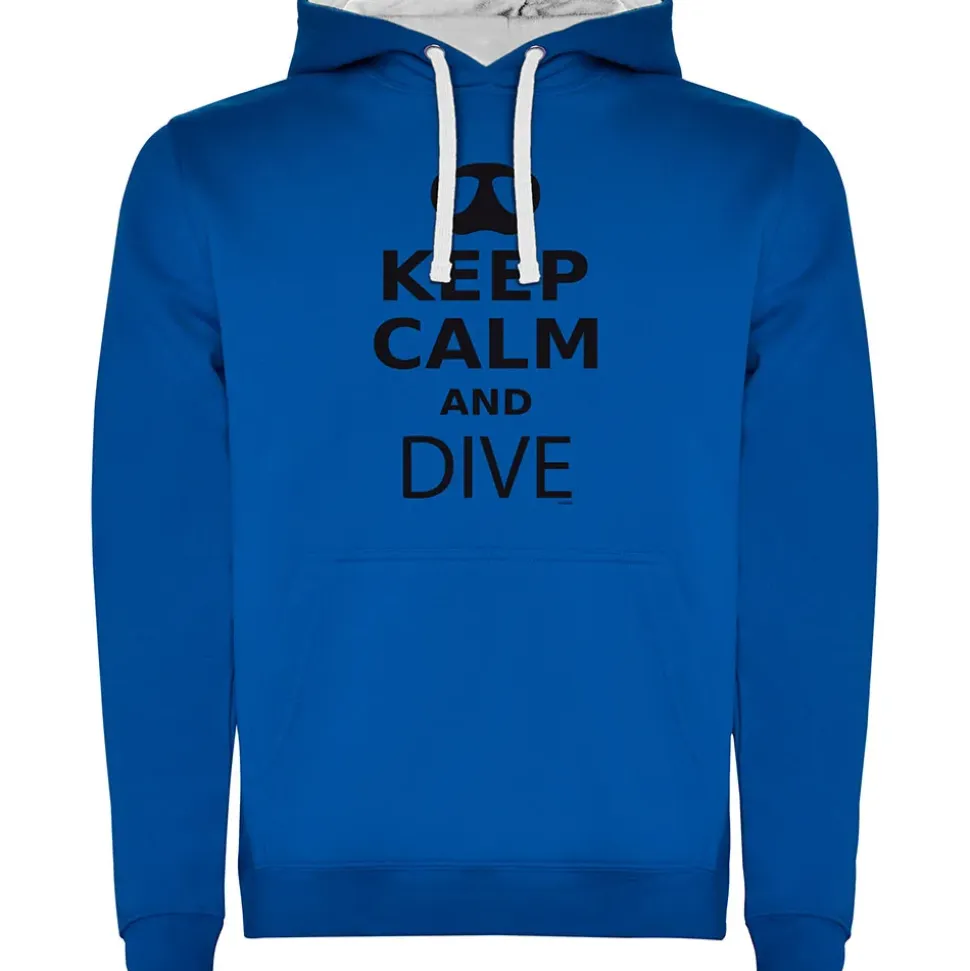 Kruskis Sudadera con capucha Keep Calm And Dive