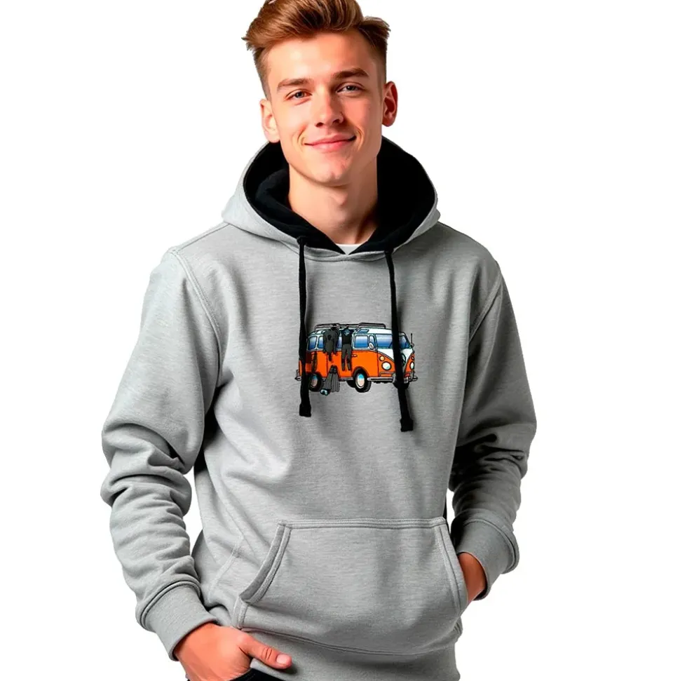 Kruskis Sudadera con capucha Hippie Van Spearfish Two-Colour