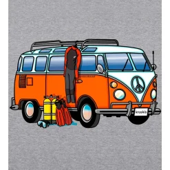 Kruskis Sudadera con capucha Hippie Van Dive Two-Colour