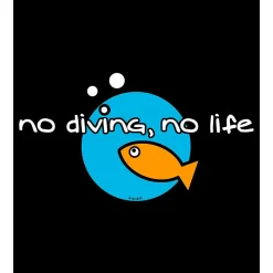 Kruskis Sudadera con capucha No Diving No Life Two-Colour