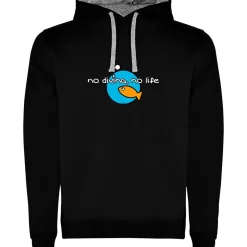 Kruskis Sudadera con capucha No Diving No Life Two-Colour