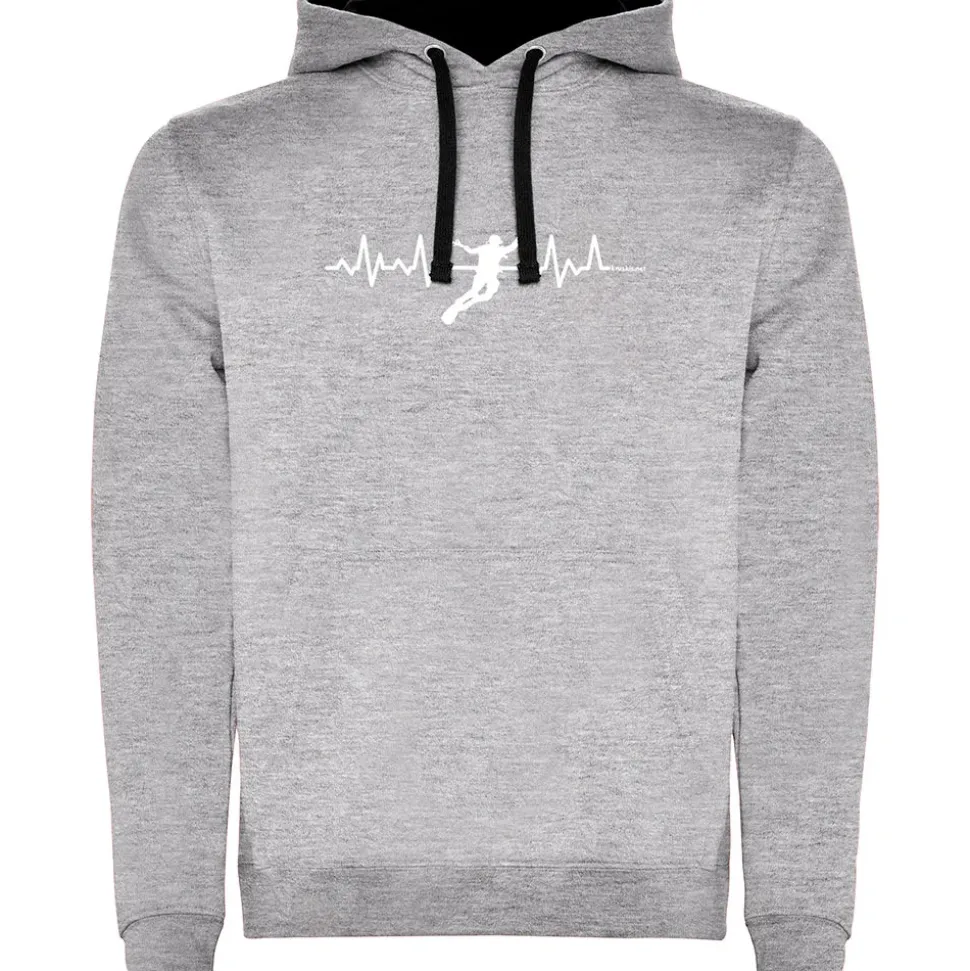 Kruskis Sudadera con capucha Diving Heartbeat Two-Colour