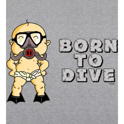 Kruskis Sudadera con capucha Born To Dive Two-Colour