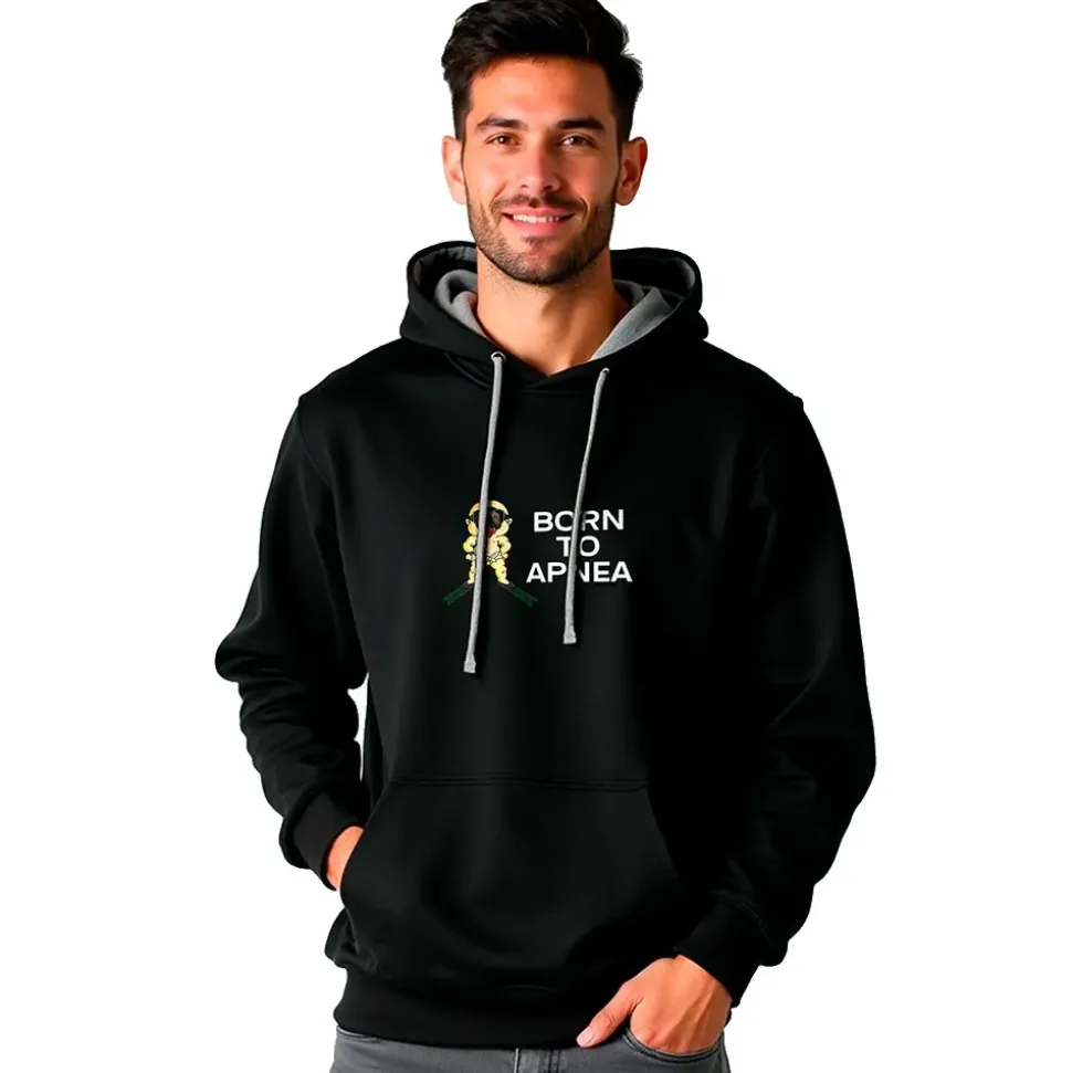 Kruskis Sudadera con capucha Born To Apnea Two-Colour