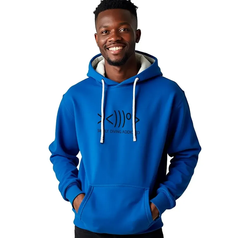 Kruskis Sudadera con capucha Simply Diving Addicted Two-Colour