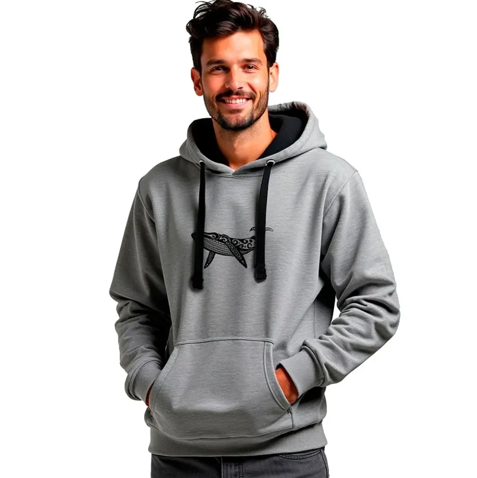 Kruskis Sudadera con capucha Whale Tribal Two-Colour