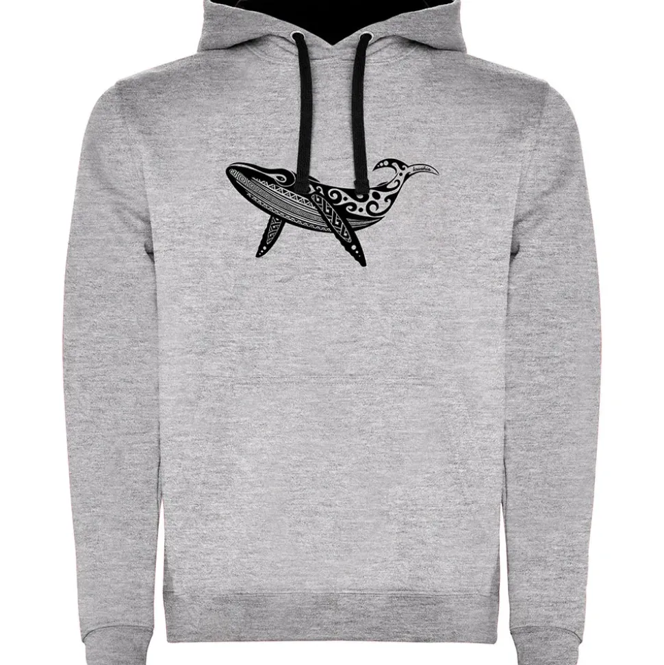 Kruskis Sudadera con capucha Whale Tribal Two-Colour
